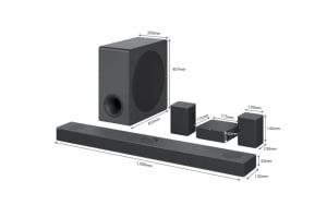 LG S80QR 5.1.3 csatornás hangprojektor fekete
